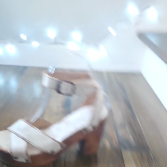 Bed Stu Kalah White and Brown Distressed Leather Boho Platform Sandals Size 7 - Picture 3 of 10